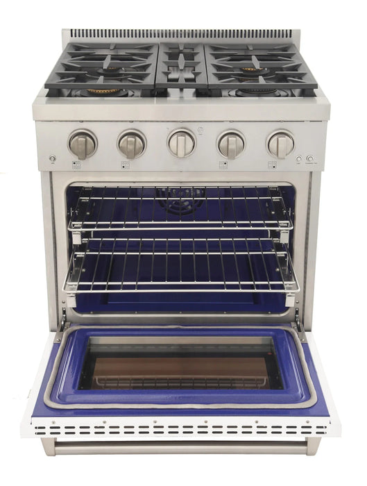 Kucht Professional 30-Inch 4.2 cu. ft. Gas Range in White with True Simmer Burners (KFX3000X-W)
