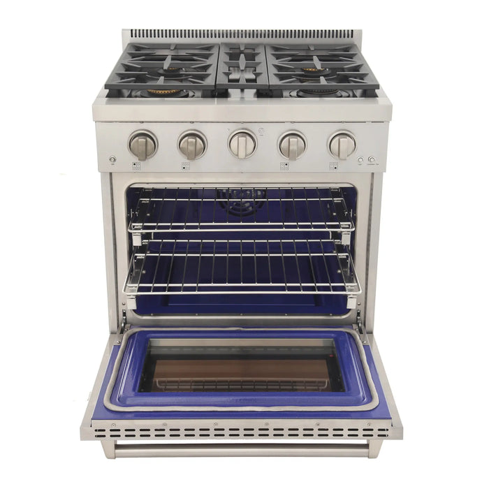 Kucht Professional 30-Inch 4.2 cu. ft. Gas Range in Light Blue with True Simmer Burners (KFX3000X-LB)