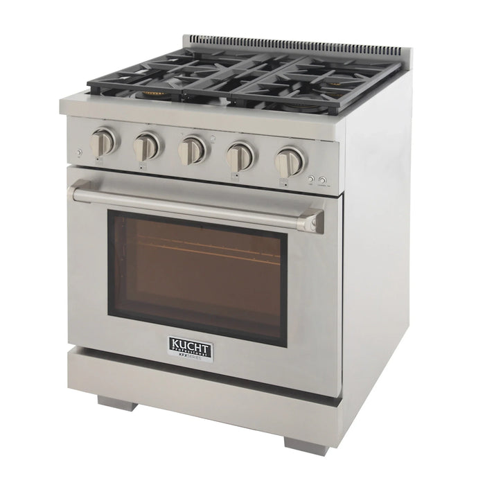 Kucht Professional 30-Inch 4.2 cu. ft. Gas Range in Stainless Steel with True Simmer Burners (KFX3000X-S)