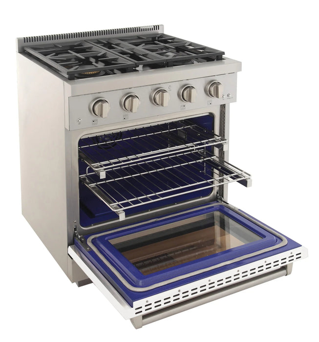 Kucht Professional 30-Inch 4.2 cu. ft. Gas Range in White with True Simmer Burners (KFX3000X-W)