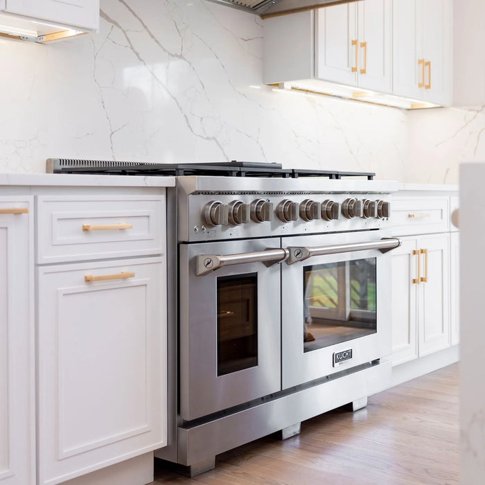 Kucht Professional 48-Inch 6.7 cu. ft. Gas Range in Stainless Steel with True Simmer Burners (KFX4800X-S)