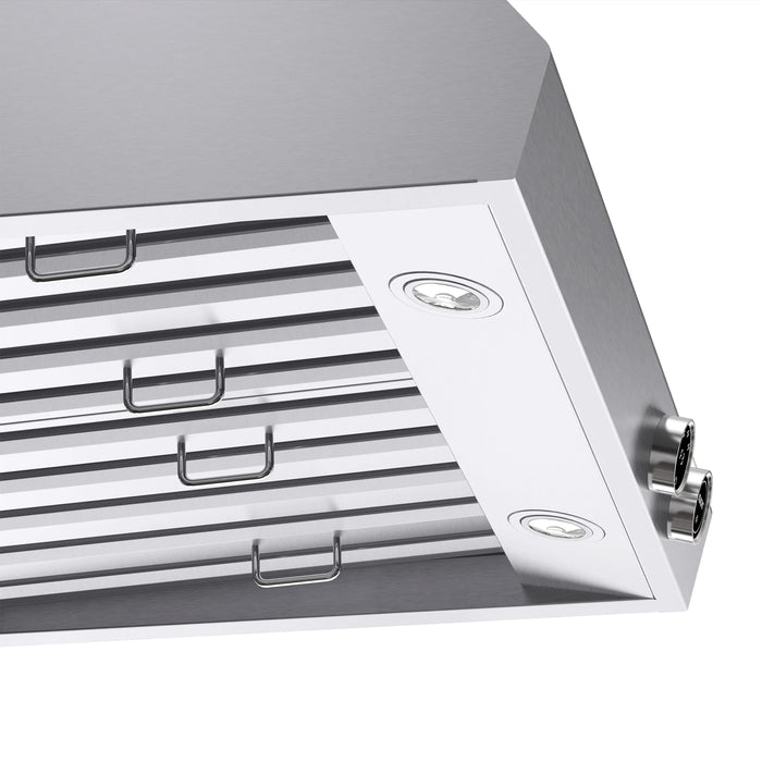 Kucht 30-Inch 900 CFM Ducted Under Cabinet Range Hood in Stainless Steel with Digital Controls (KRH300-SS)