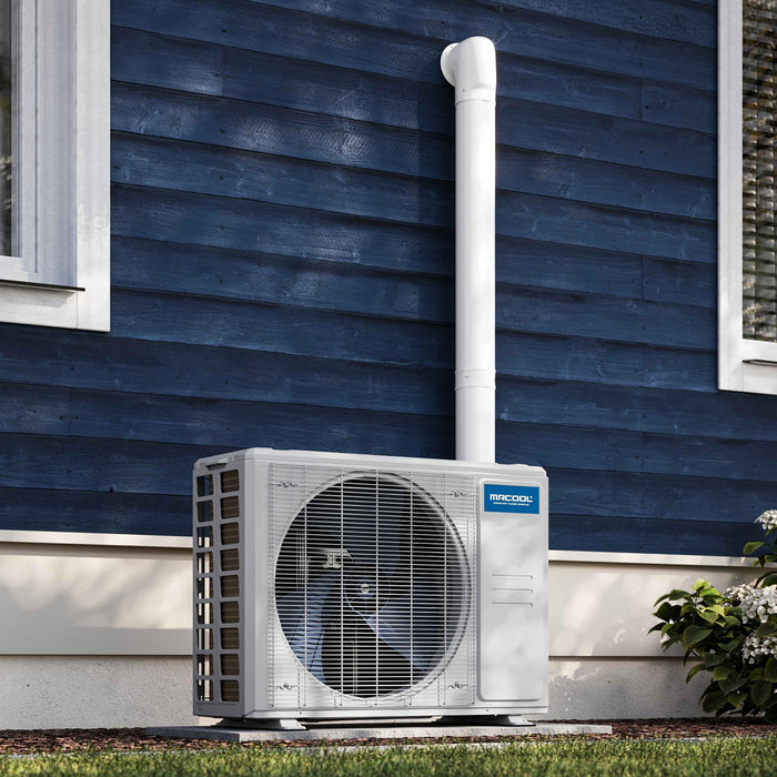 MRCOOL DIY 5th Gen Mini Split - 2-Zone 27,000 BTU Ductless Air Conditioner and Heat Pump Condenser with 9K + 9K Wall Mount Air Handlers