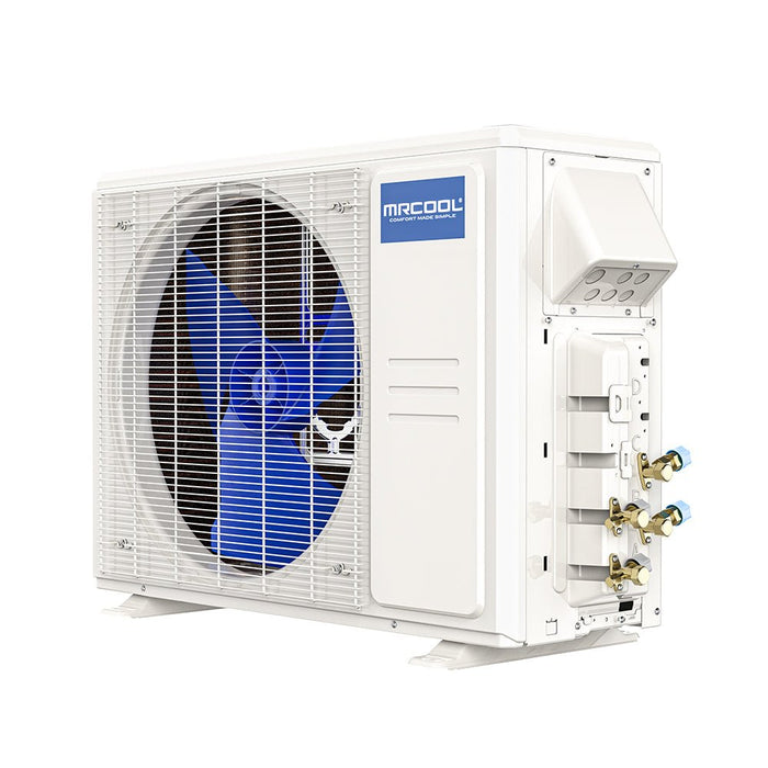MRCOOL DIY 4th Gen 2-Zone 18,000 BTU 21 SEER (9K + 12K) Ductless Mini Split AC and Heat Pump with Ceiling Cassettes