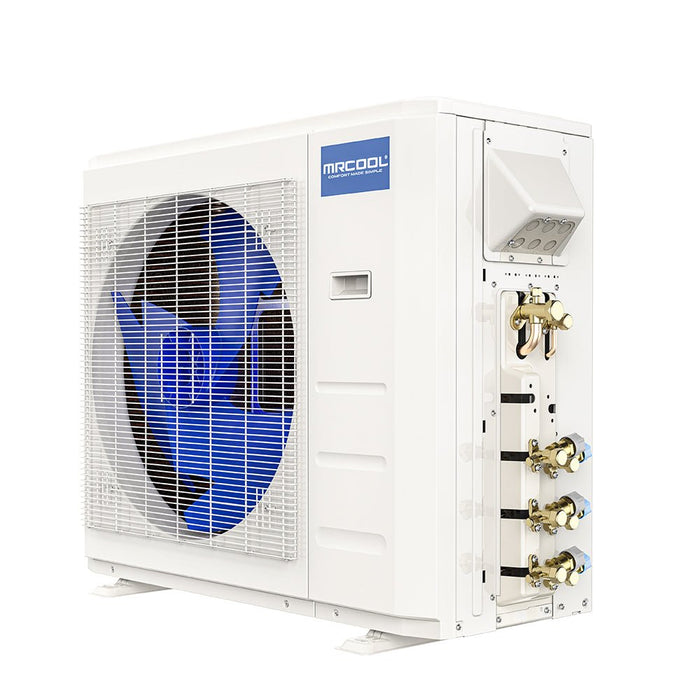 MRCOOL DIY 4th Gen 3-Zone 27,000 BTU 22 SEER (9K + 9K + 9K) Ductless Mini Split AC and Heat Pump with Ceiling Cassettes