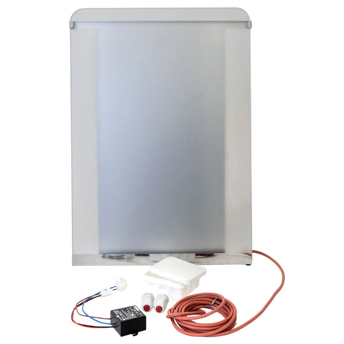 Harvia The Wall Series, 8kW, Black Stainless Steel Sauna Heater, 240V 1PH HSW8U1B
