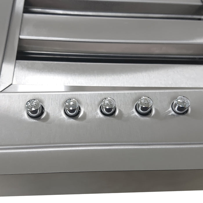 FORNO Frassanito 30" 450 CFM Ceiling Range Hood in Stainless Steel, FRHRE5346-30