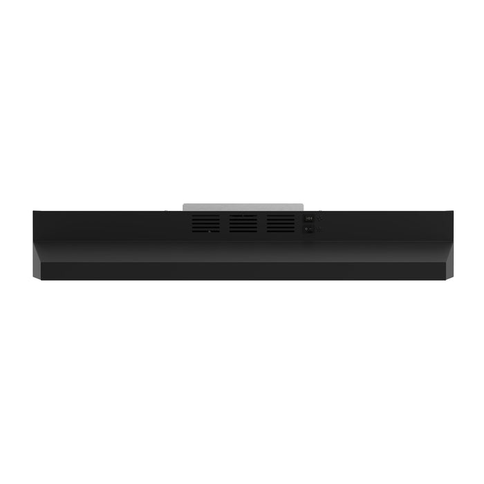 FORNO Cappa 30" 200 CFM Compact Under Cabinet Convertible Range Hood in Black, FRHUC5200-30BLK