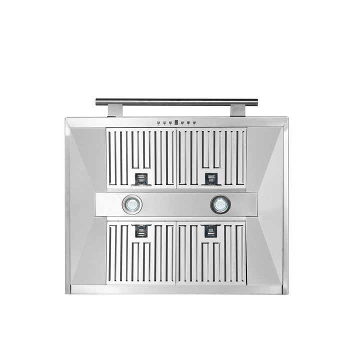 FORNO Aria 30" 600 CFM Convertible Wall Mount Range Hood in Stainless Steel, FRHWM5095-30