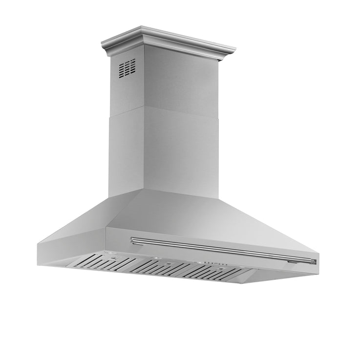 FORNO Aria 48" 1200 CFM Convertible Wall Mount Range Hood in Stainless Steel, FRHWM5095-48