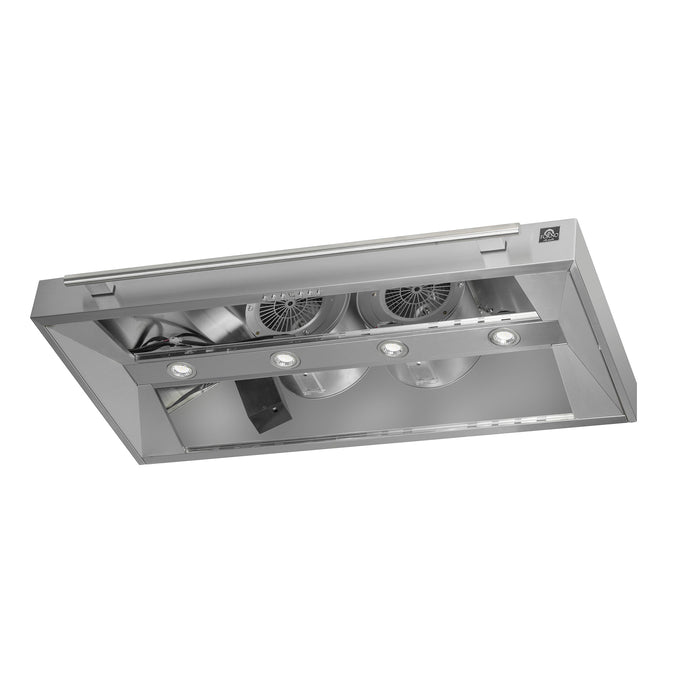 FORNO Aria 48" 1200 CFM Convertible Wall Mount Range Hood in Stainless Steel, FRHWM5095-48