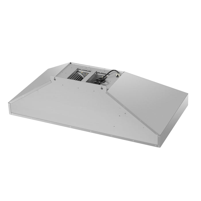 FORNO Aria 48" 1200 CFM Convertible Wall Mount Range Hood in Stainless Steel, FRHWM5095-48