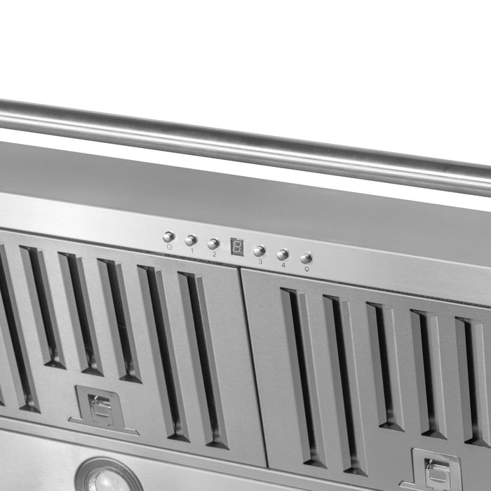 FORNO Aria 60" 1200 CFM Convertible Wall Mount Range Hood in Stainless Steel, FRHWM5095-60