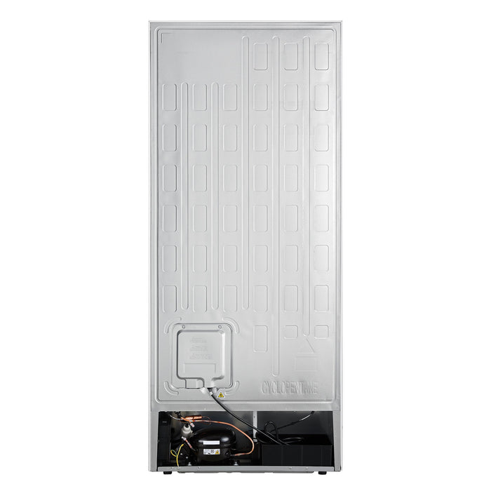 FORNO Maderno 32" 13.6 cu.ft. Left Swing Convertible Refrigerator and Freezer with Modern Trim Kit in White with Antique Brass Handles, FFFFD1722-32LMG-WHT