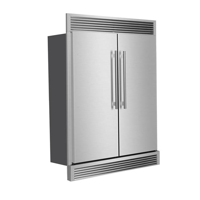 FORNO Maderno 60" 27.2 cu.ft. Convertible Refrigerator and Freezer with Grill Trim Kit, FFFFD1722-60SG
