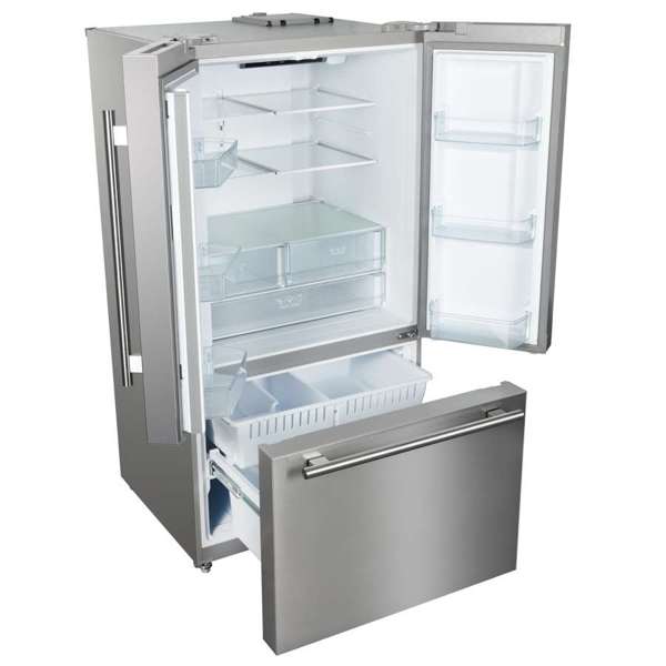 FORNO Rivello 36" French Door Refrigerator with Water and Ice Dispenser in Stainless Steel, FFFFD1783-36S