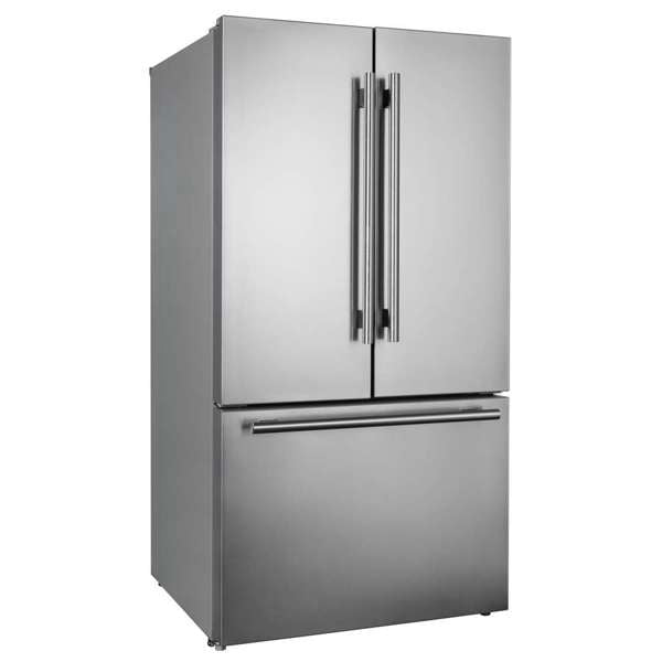 FORNO Rivello 36" French Door Refrigerator with Water and Ice Dispenser in Stainless Steel, FFFFD1783-36S
