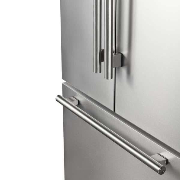 FORNO Rivello 36" French Door Refrigerator with Water and Ice Dispenser in Stainless Steel, FFFFD1783-36S