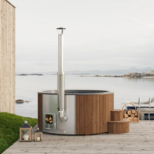 SaunaLife S6N Hot Tub Wood-Fired, Natural