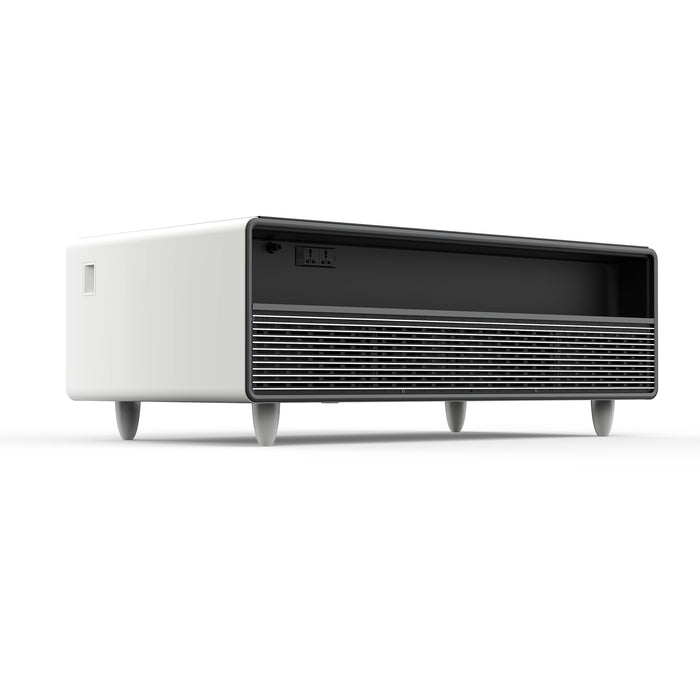 FORNO Evoluto  51" Smart Coffee Table – Dual Fridge Drawers, Bluetooth Audio, Wireless Charging, RGB Light in Black in White, FCTFR7006-51WHT