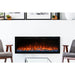 Spectrum Slimline 50-inch wall-mounted fireplace, modern style.