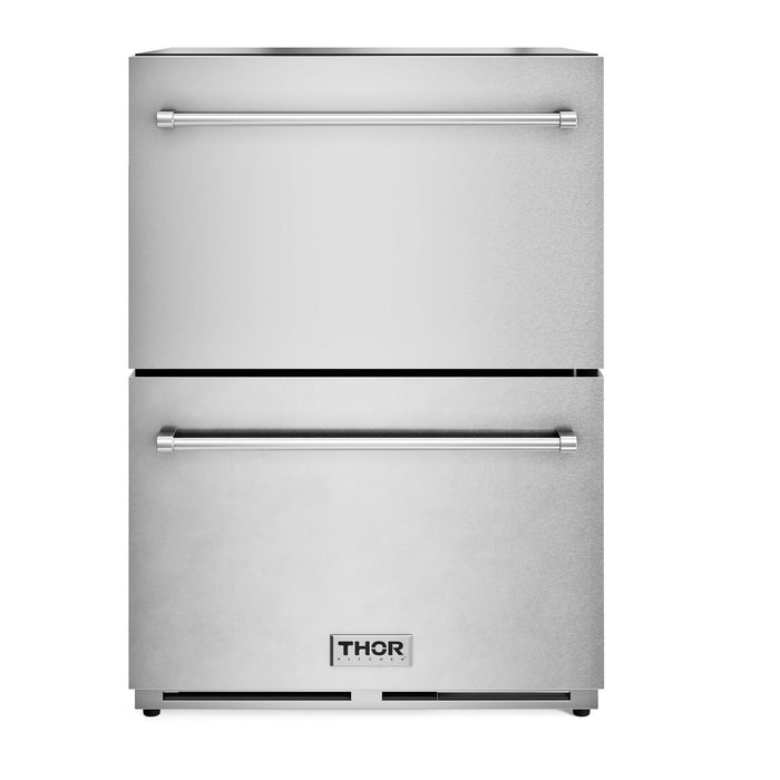 Thor Outdoor Kitchen Package with Propane Gas Grill and Freezer, AP-Outdoor-LP-F-7