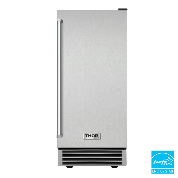Thor Kitchen 15 inch Built-in 50 lbs. Ice Maker in Stainless Steel, TIM1501
