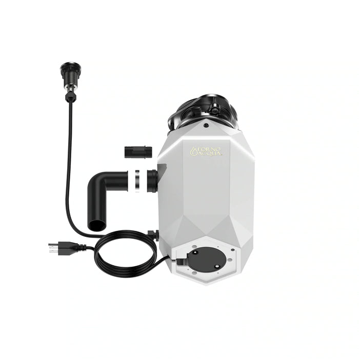 Forno Acqua BrightDiamond Moonstone 1HP Super Quiet Garbage Disposal Corded with Motion Sensor Cabinet Light & Pre-Wired Air Switch (WDD100TA2MS)