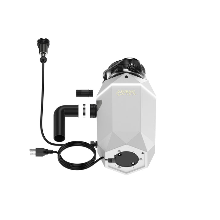 FORNO ACQUA BrightDiamond Moonstone 1 HP Ultra-Quiet Garbage Disposal with Motion Sensor Light & Pre-Wired Air Switch