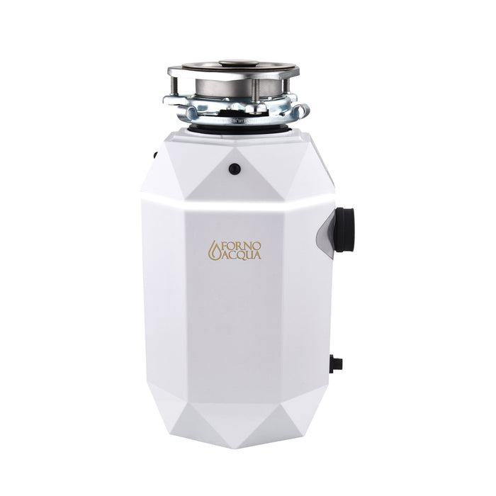 FORNO ACQUA BrightDiamond Moonstone 1 HP Ultra-Quiet Garbage Disposal with Motion Sensor Light & Pre-Wired Air Switch