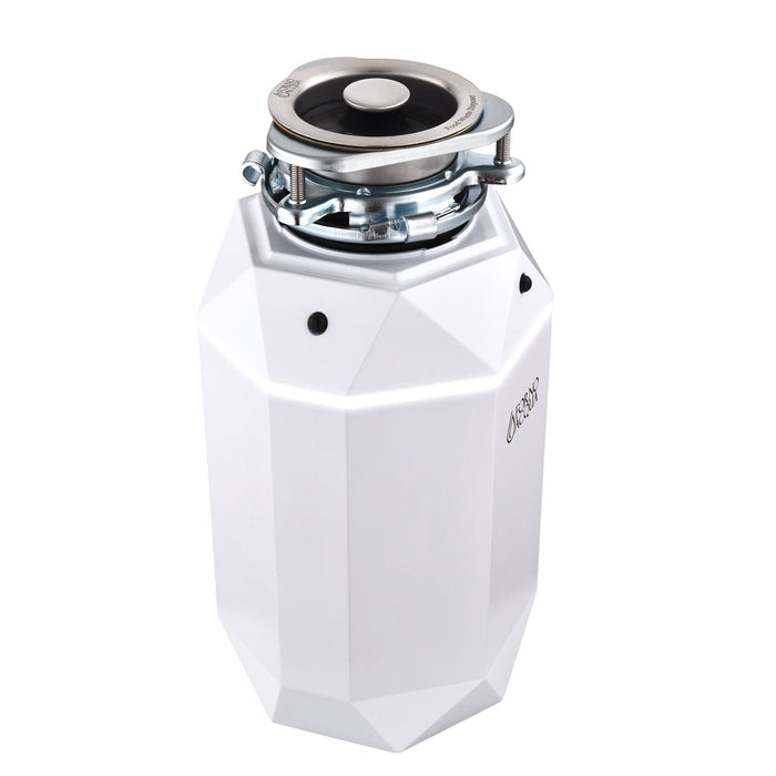 FORNO ACQUA BrightDiamond Moonstone 3/4 HP Ultra-Quiet Garbage Disposal with Motion Sensor Light & Pre-Wired Air Switch
