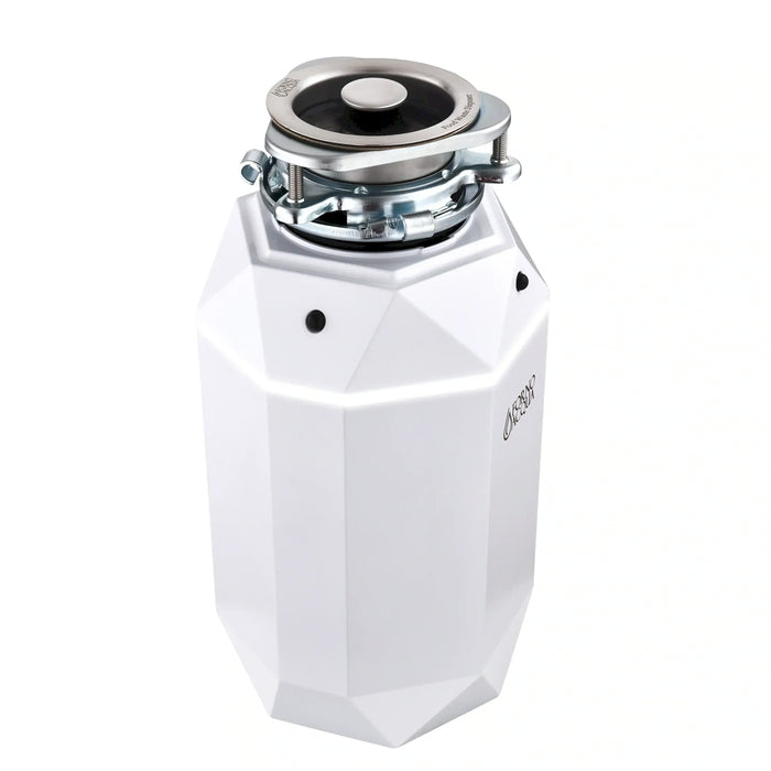 Forno Acqua BrightDiamond Moonstone 3/4HP Super Quiet Garbage Disposal Corded with Motion Sensor Cabinet Light & Pre-Wired Air Switch (WDD075TA2MS)