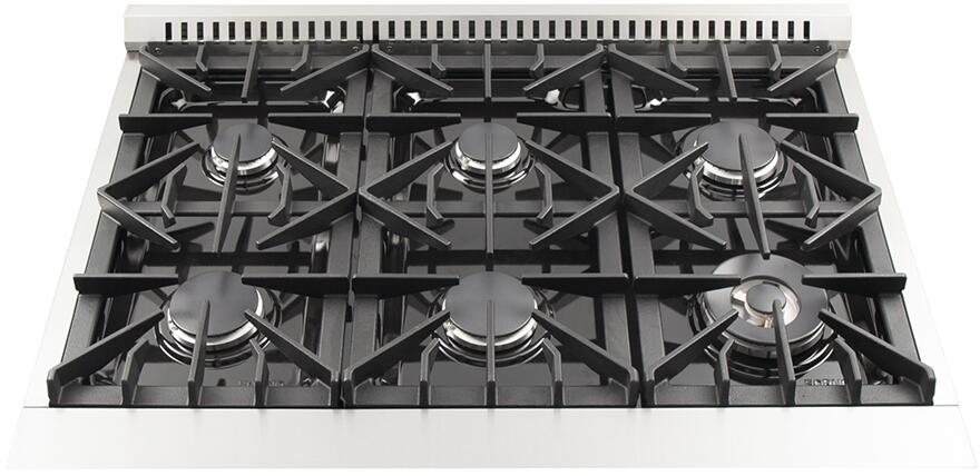 FORNO Appliance Package - 36 Inch Gas Range, Wall Mount Range Hood, Refrigerator, Microwave Drawer, Dishwasher, Wine Cooler, AP-FFSGS6244-36-W-9