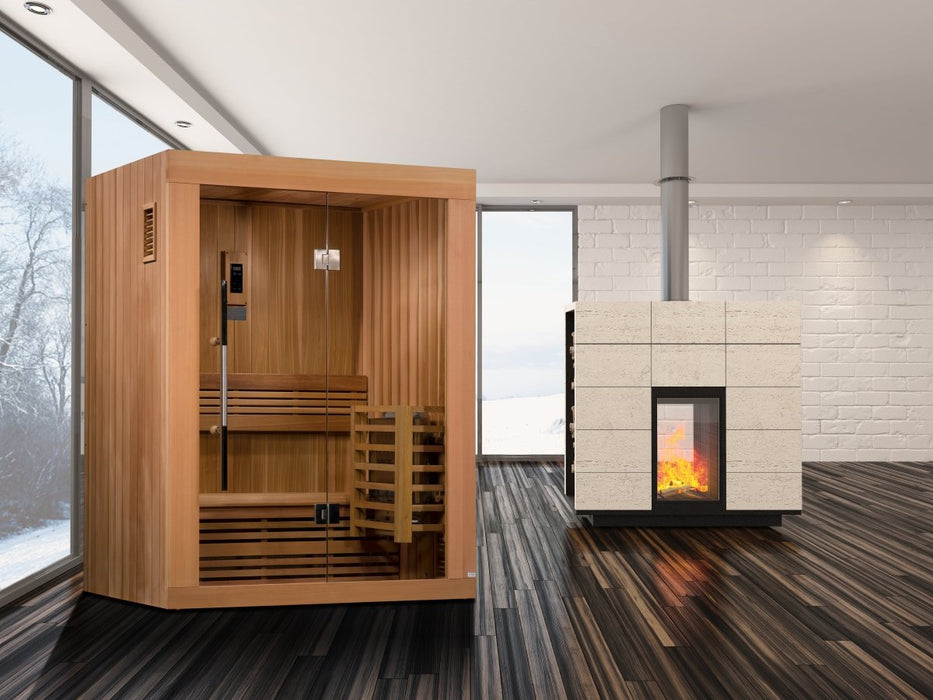 Golden Designs Cedar "Sundsvall" 2 Person Indoor/Outdoor Traditional Sauna GDI-7289-01