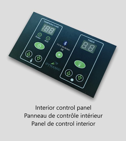 Golden Designs Dynamic "Serena" 2-person Low EMF FAR Infrared Sauna w/ Canadian Hemlock | DYN-6229-01