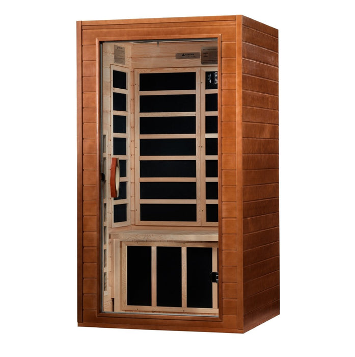 Dynamic Avila Elite 1 to 2 Person Ultra Low EMF FAR Infrared Sauna in Hemlock DYN-6103-01 Elite