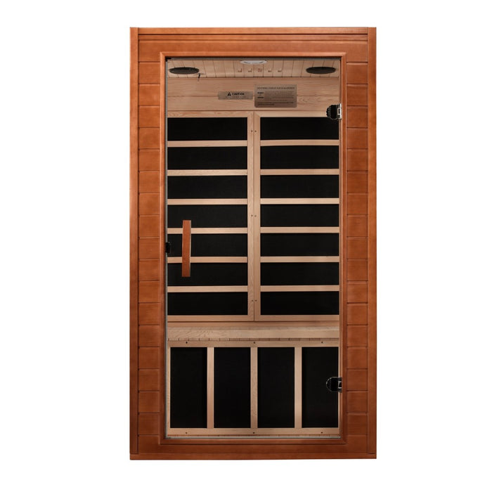 Dynamic Avila Elite 1 to 2 Person Ultra Low EMF FAR Infrared Sauna in Hemlock DYN-6103-01 Elite