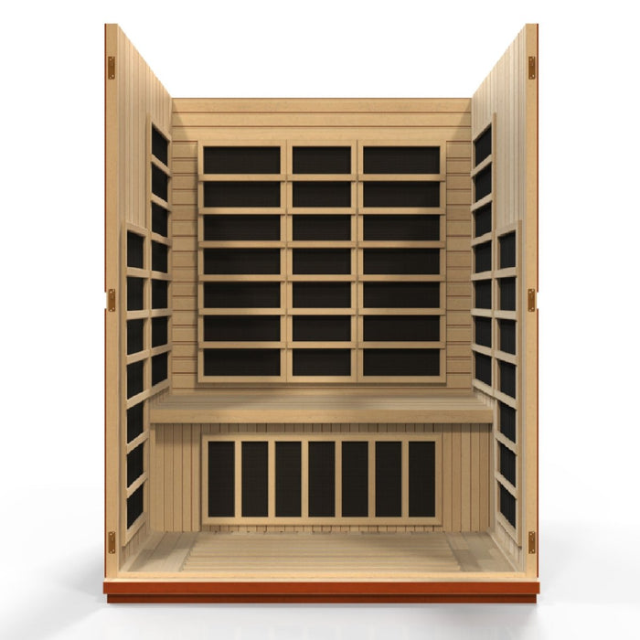 Dynamic Bellagio 3 Person Low EMF FAR Infrared Dry Sauna DYN-6306-02