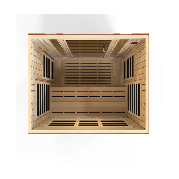 Dynamic Bellagio 3 Person Low EMF FAR Infrared Dry Sauna DYN-6306-02