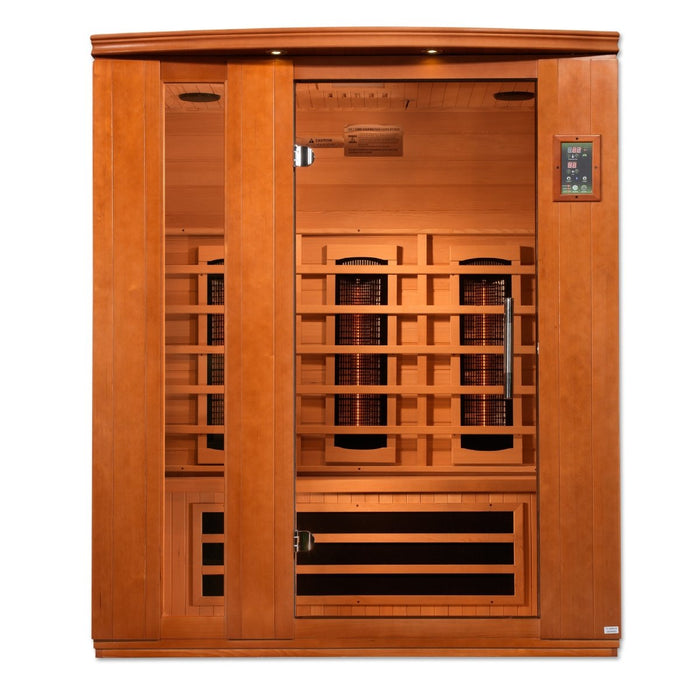 Dynamic Lugano 3 Person Full Spectrum  Near Zero EMF FAR Infrared Dry Sauna DYN-6336-03 FS