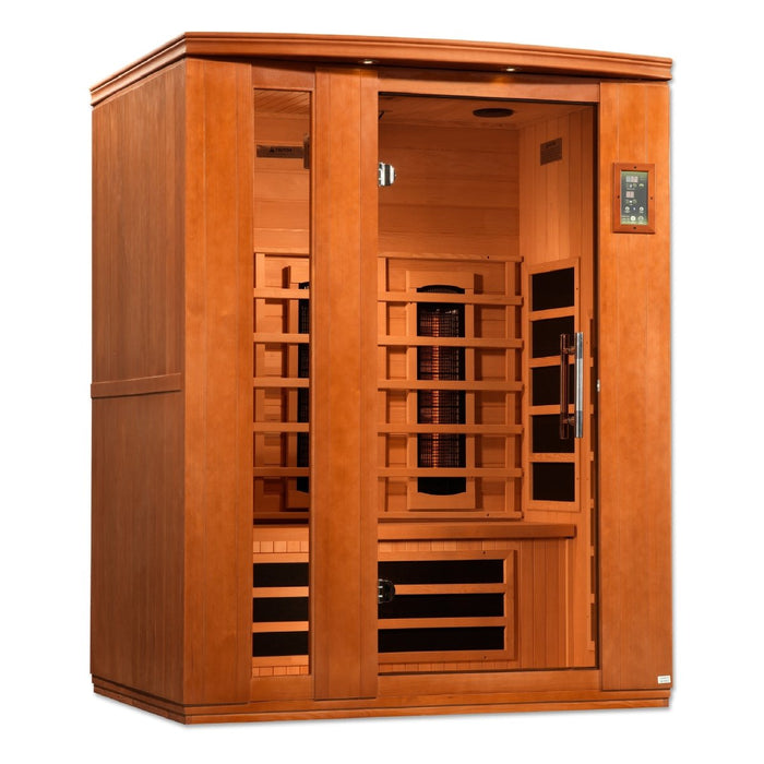Dynamic Lugano 3 Person Full Spectrum  Near Zero EMF FAR Infrared Dry Sauna DYN-6336-03 FS