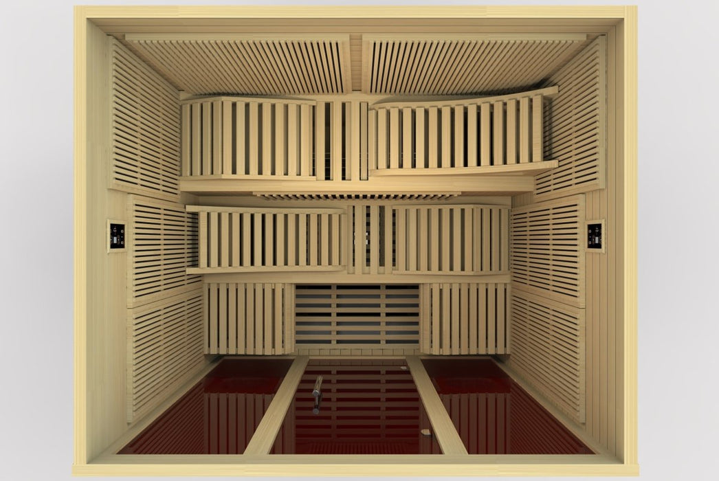 Dynamic Monaco Ultra Low EMF 6 Person Infrared Dry Sauna DYN-6996-01
