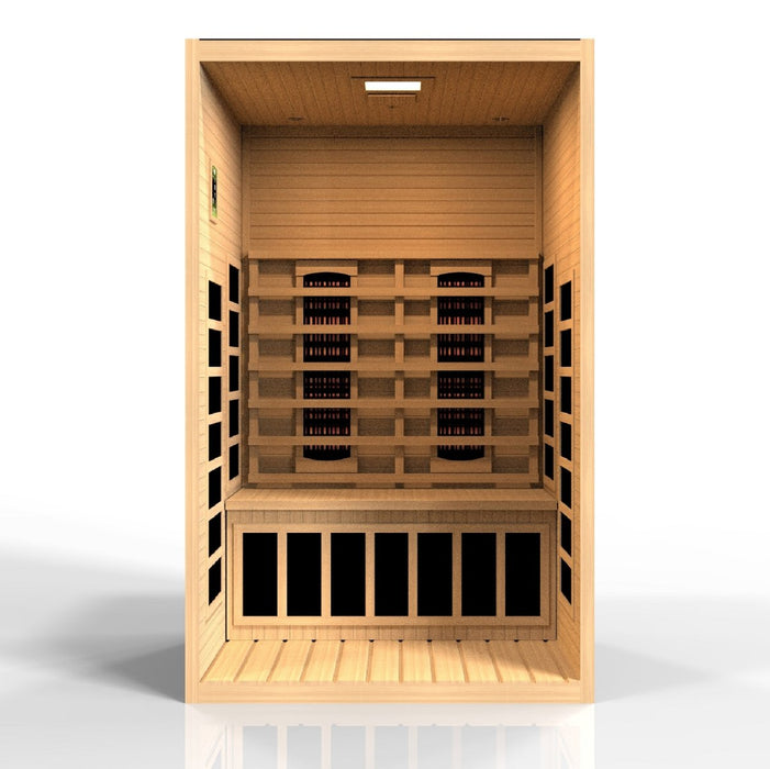Dynamic Santiago 2 Person Full Spectrum Near Zero EMF FAR Infrared Dry Sauna DYN-6209-03 FS