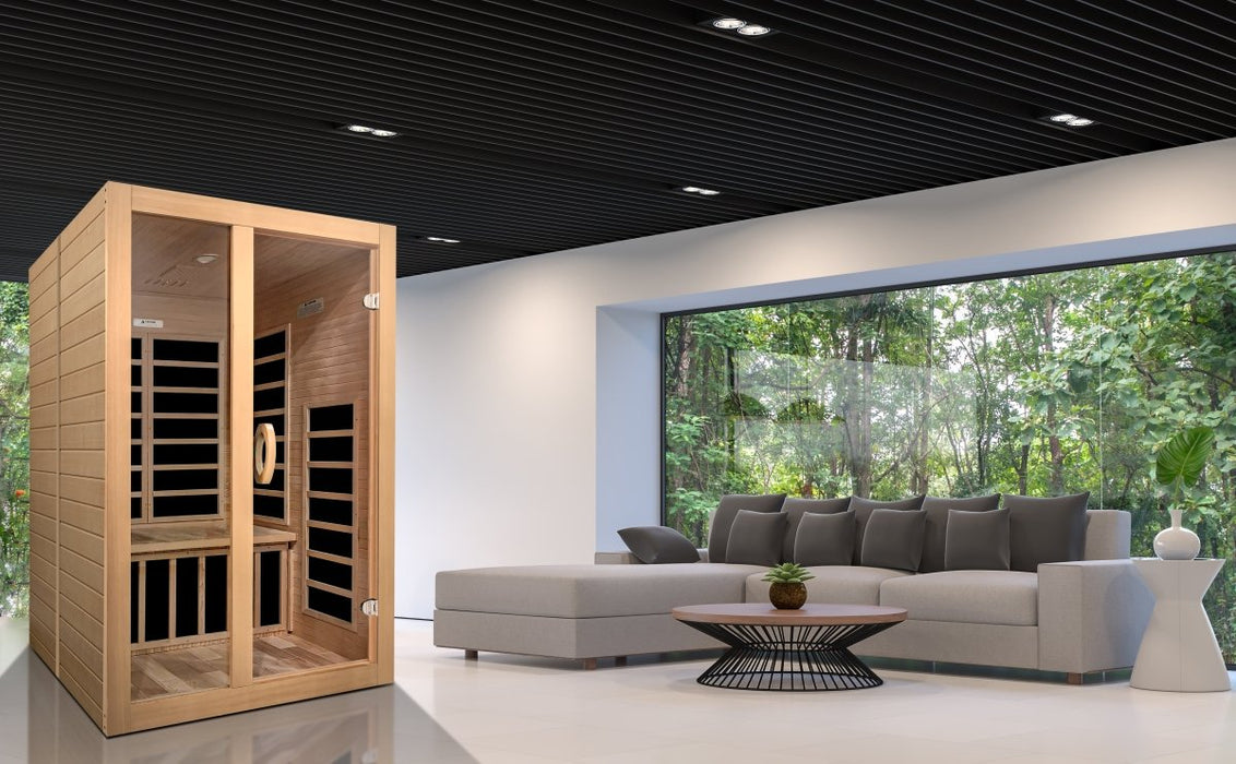 Dynamic Santiago 2 Person Low EMF FAR Infrared Dry Sauna DYN-6209-01