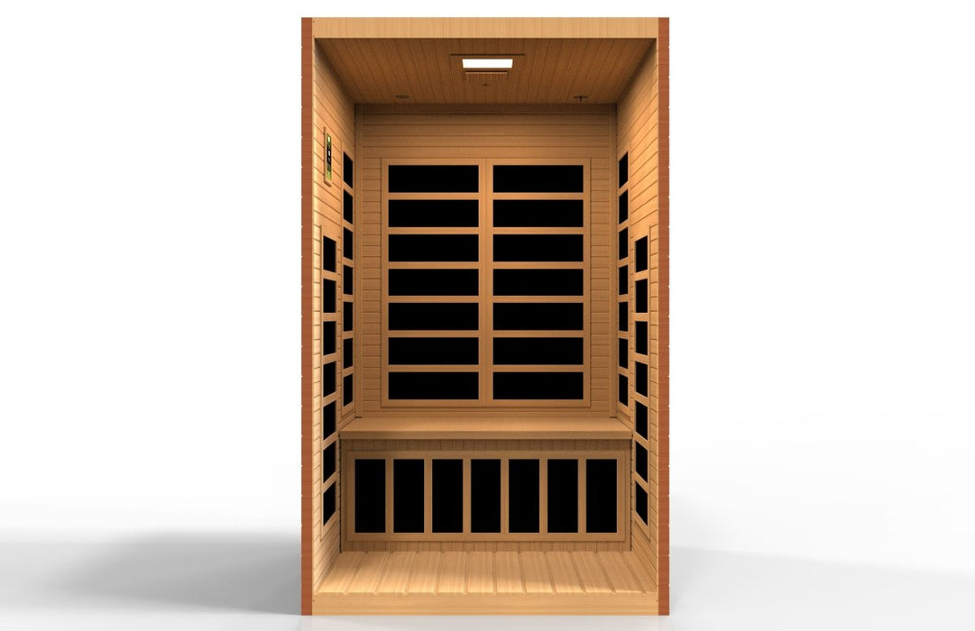 Dynamic Santiago Elite 2 Person Ultra Low EMF FAR Infrared Dry Sauna DYN-6209-02 Elite