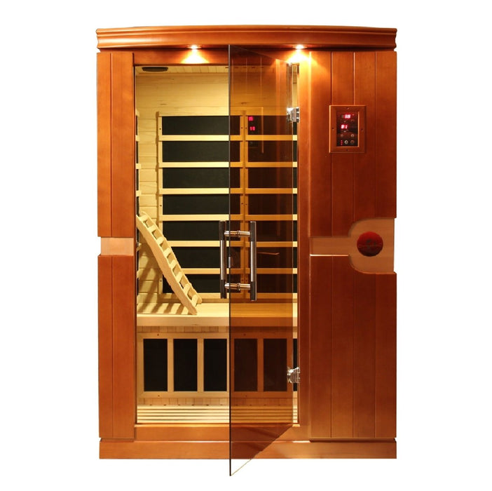 Dynamic Venice Elite 2 Person Ultra Low EMF FAR Infrared Dry Sauna DYN-6210-01 Elite