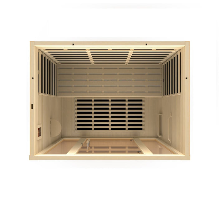 Dynamic Vila 3 Person Ultra Low EMF FAR Infrared Dry Sauna DYN-6315-02 Elite