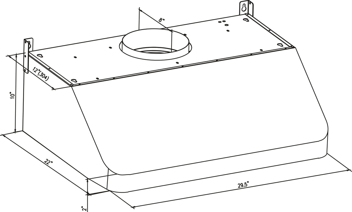 Empava 30-Inch Ducted 500 CFM Under Cabinet Range Hood (EMPV-30RH01)