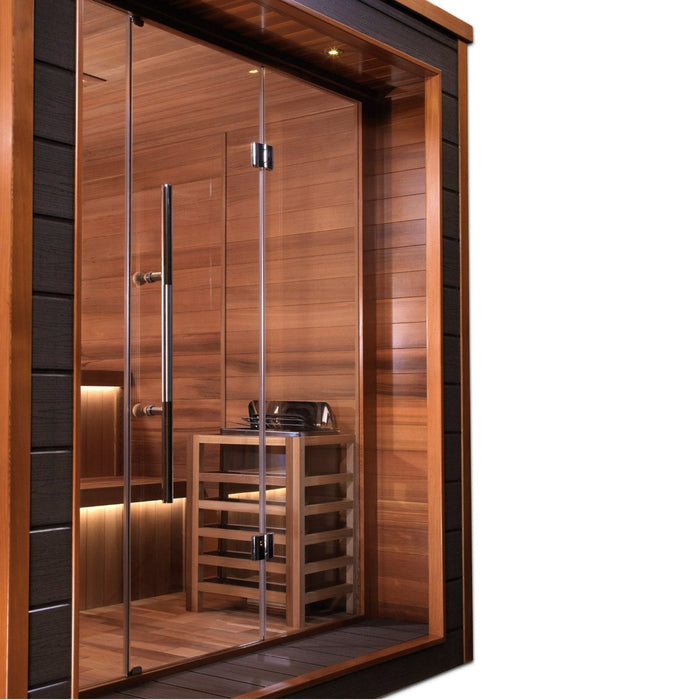 Harvia The Wall Series, 8kW, Black Stainless Steel Sauna Heater, 240V 1PH HSW8U1B