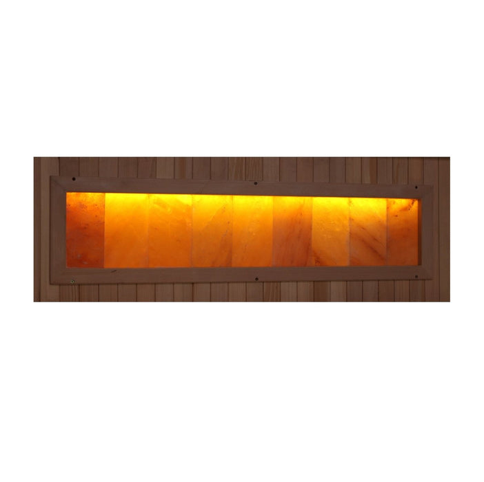 Golden Designs 2 Person FAR Infrared Dry Sauna with Himalayan Salt Bar GDI-8020-02